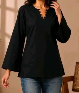 Elegant Black Corset Kurti