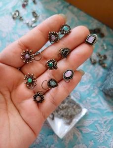 Nose Pins - combo of 10 pcs