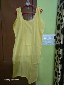 Beautiful Yellow Embroidered Kurta