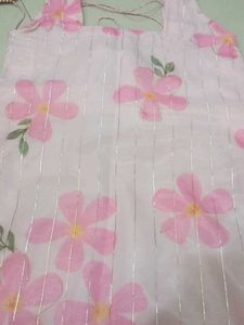 Organza kurti with lining