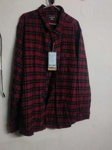 Men's Red Plaid Flannel Shirt
