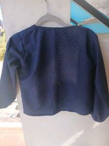 Navy Button-Down Jacket