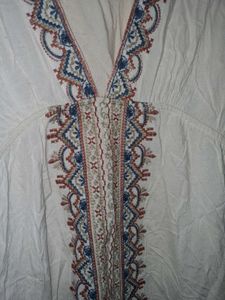 Embroidered White Boho Top