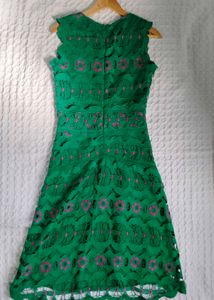 Vibrant Green Lace Dress