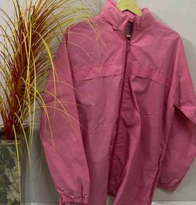 Vintage Pink Windbreaker Jacket