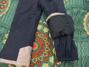 Unisex Navy Blue Pants with Suspenders