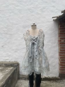 Sheer Ruffle Dress
