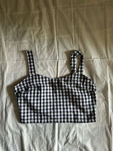 Cute Gingham Crop Top