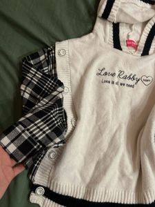 2 in 1 Love Rabby Japenese Kawaii Hoodie