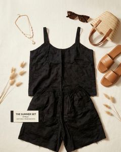 Summer Co-ord Set - Black