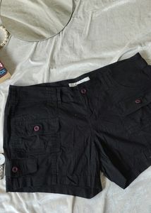 Black Cargo Shorts
