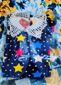 Star Print Mini Dress