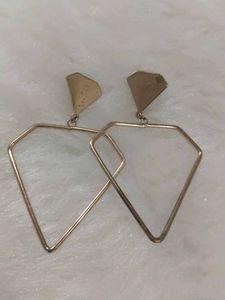 Geometric Diamond Shape Drop Earrings