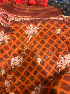 Elegant Floral Print Saree