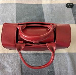 🎀Chic Red Studded Handbag