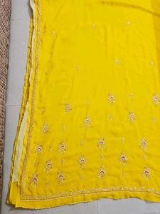 Embroidered Saree + Blouse