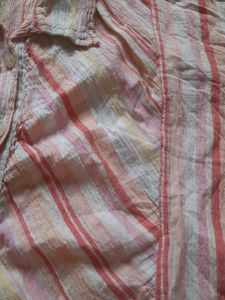Striped Long Sleeve, stretchable Button-up shirt