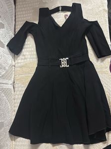 Chic Black off Shoulder Dress and dangree