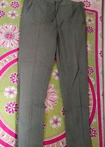 Comfortable Olive Green Drawstring Pants