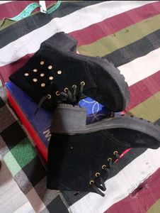 Stylish Black Suede Ankle Boots for Women