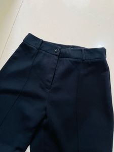 Black Pintuck Detail Trousers