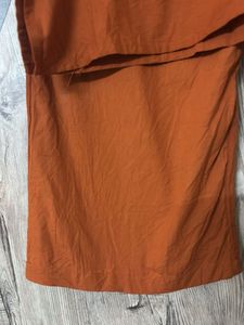 Orange Embroidered co-ord  Set