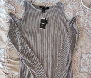Women Grey FOREVER 21 Self-Striped Sheath Dress