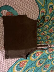 Brown Striped Blouse