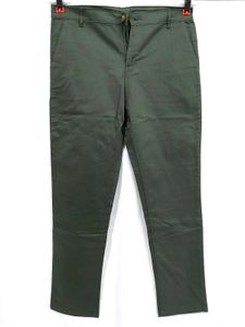 Olive Green Casual Pants