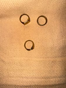 H&amp;M Vintage Gold Tone Ring Set