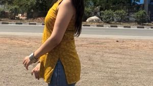 Yellow Floral Print Kurta