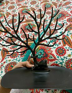 "M king Antique Birds Tree Stand Jewelry Display 🌳🦜Organize Your Treasured Jewelry with Elegance! 💍🎀"