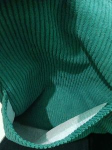 Vintage Teal Corduroy Shoulder Bag