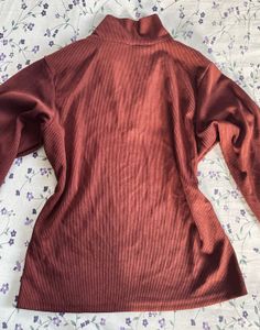 Chic Fitted Collared Long Sleeve Top