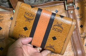 Authentic MCM Visetos Trifold Wallet