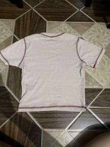 pink cute crop top