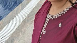 Elegant Maroon Kurta Set with Dupatta