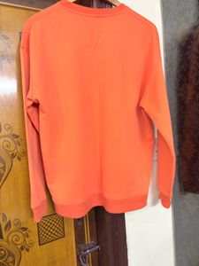 Orange Pullover Sweater(minor invisible stain can