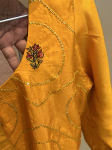 Yellow Haldi Wedding Dress