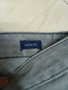 Grey Graphic Print Jeans – Stylish &amp; Edgy