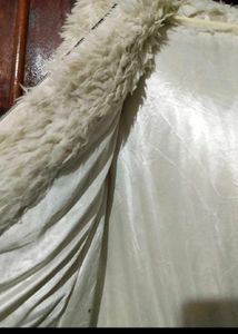 Fuzzy Faux Fur Cream Coat