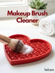 Heart Shaped Makeup Brush Cleaner