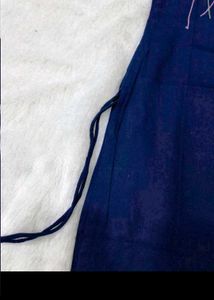 Navy Blue Embroidered Kurta Set