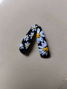 Handmade Daisy Hair Clips