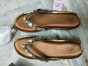 JM Looks Embellished Flat Sandals