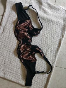 panache Elegant Floral Print Bra
