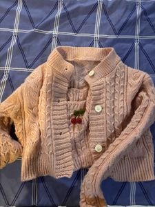 Cute Cherry Knit Cardigan