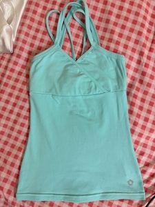 Light Blue Criss-Cross Tank Top