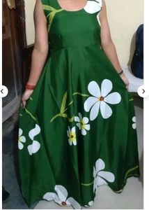 Chic Green Floral Kurta Set