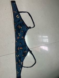 Charming Butterfly Print Bra